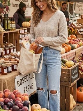 Express Light Blue Distressed Wide-Leg Jeans